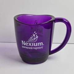Nexium Purple Acrylic Coffee Cup Mug Transparent Drup Rep Pharmaceutical Promo