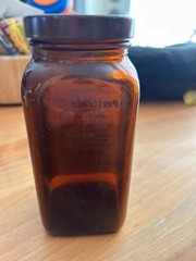 Vintage Warner Chilcott Peritrate with phenobarbital tablet bottle medicine 20mg