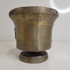 VTG Brass Bronze Schering Mortar & Coricidin Pestle 1752 First American Pharmacy