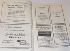 VTG 1940 DRUGGIST CONVENTION SOUVENIR BOOK! CHARLOTTE, NC! ADS/HOTELS/PICTURES!