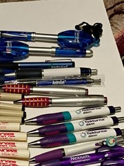 Pharmacy Drug Rep Advertising Mixed Pen Lot of 108 Instant Desk Drawer Full