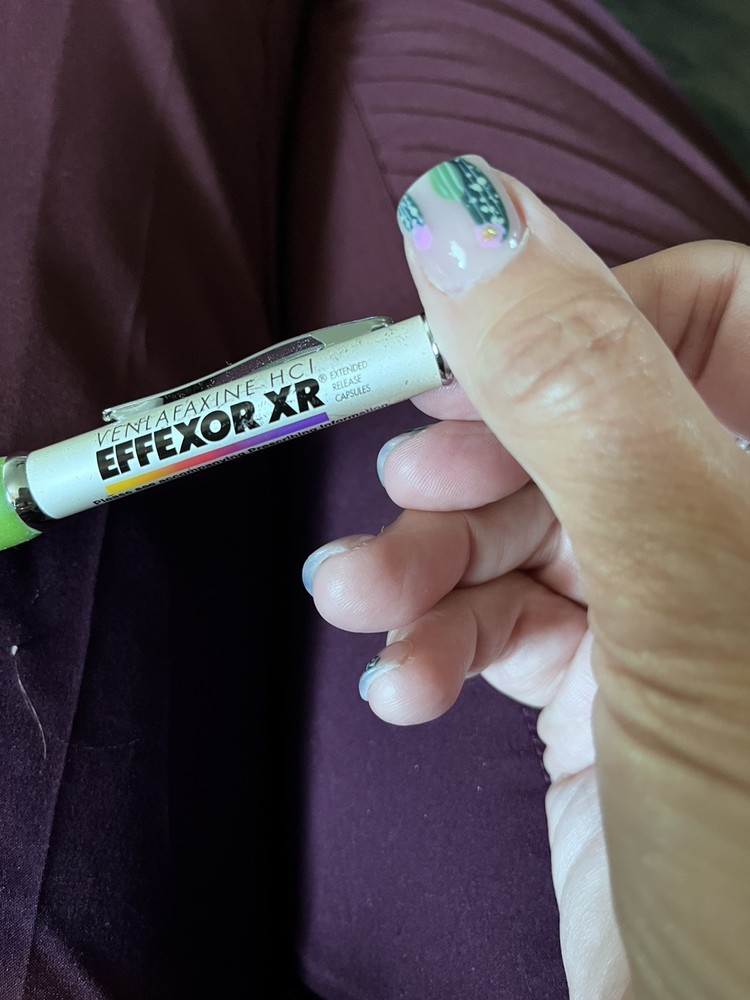 Effexor XR Extended Release Capsules Metal Pharmaceutical Writing Pen – Works!