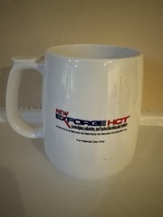 Exforge HCT Pharma Promo Plastic Coffee Mug White 12 oz Novartis