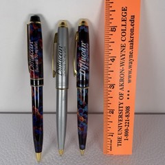 Lot Of 3 Vintage Diflucan Drug Rep Heavy Advertising Pharma Collectable Pens