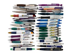 Lot of 34 Pharmaceutical Drug Rep Advertising Pens Mixed Brands Used Untested