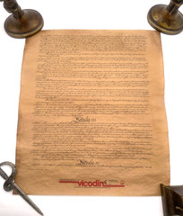 Vicodin US Constitution Replica 4-Page Promo Mailer w/ packaging