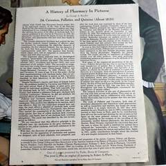 A HISTORY OF PHARMACY IN PICTURES 1954 PRINT# 24 Great Gift For Doctor 22″×18″
