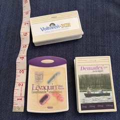 Vtg Pharmaceutical Swag Lot Of 3 Large Magnet Clips Collectible Pharmacy Promo