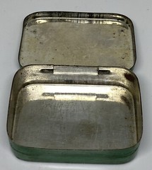 Antique 1930’s Bullard First Aid Pocket Packet Tin Kit & Four Smelling Salts