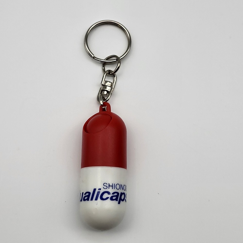 Vintage Medical Advertising keychain Shiono Qualicaps