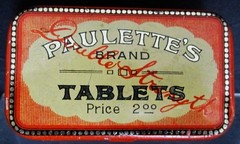 Original Vintage Paulette’s Tablets Medicine Tin