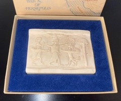 The Seal of Persepolis Ancient Slab Replica Physician Gift McNeil Pharmaceutical