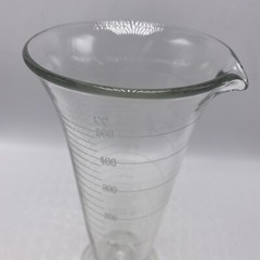 Barware Chemist Apothecary Fluted Glass Beaker Graduated 500cc 16 oz.Pour Spout