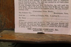 1930’s Order Blank Podacro Patent Medicine Morristown Tennessee