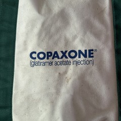 Vintage Pharmaceutical Promo Canvas Cotton Tote Bag Copaxone Teva Neuroscience