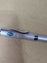 Lipitor Metal Drug Rep Pen Twist Black Ink Works Heavy