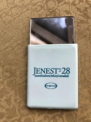 Pharmaceutical Drug Rep Promo JENEST-28 Portable Mirror Tiny Mark On Back Cover