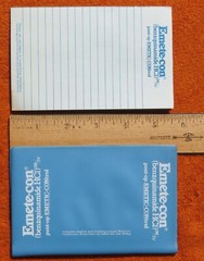 *RARE* 1976 Drug Rep Promotional EMETE-CON® Pocketsize Notebook & Pad *VG*