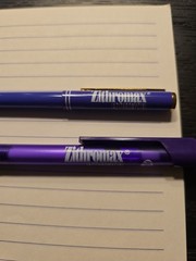 Zithro Metal Plastic Pens Notepad Pharmaceutical Drug Rep Promos Vintage WRITES