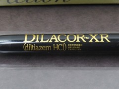 Black & Gold Dilacor PEN in Box Drug Rep Pharmaceutical Promo Advertising Rare