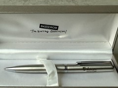 Valcyte Pharmaceutical Advertisement Ball Point Pen Silver 2004