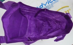Actos Advicor Foldable Reuseable Tote Bag Drug Rep Pharmaceutical Promo Lot of 2