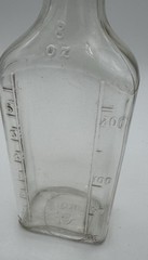 Vintage Illinois glass pharmacy 8 oz. medicine prescription Bottle with Lid