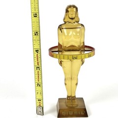 DIURIL VINTAGE Plastic 6.5” MEDICAL AD. 1958 OIL Filled ANATOMY FIGURINE FEMALE