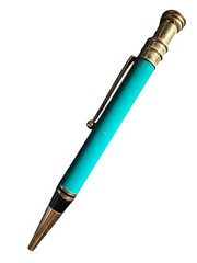 Diflucan Pfizer Drug Rep Click Metal Pen Promotional Teal Green Working Writes