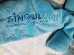 Elephant Singulair 24″ Blue Plush Drug Rep Pharmaceutical Advertising Promo RARE