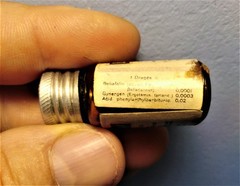 Vtg glass botlle SANDOZ – BELLERGAL barbiturate, LSD pharmacy Swiss