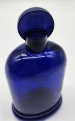 Pharmacy Container Cobalt Blue Plastic from Milano Italy