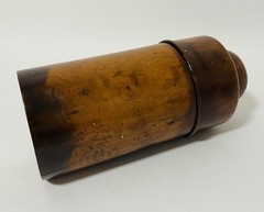 Antique Victorian Apothecary Chemist Turned Wood Sycamore Treen Bottle Holder
