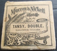 Original Vintage Murray & Nickell Mfg Co Tansy Double Medicine In Original Box