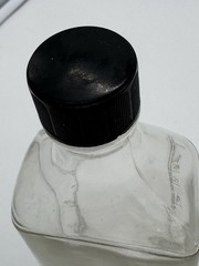 Vintage Illinois glass pharmacy 8 oz. medicine prescription Bottle with Lid