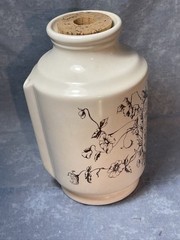 Eli Lilly Westminster Inhaler Ceramic Apothecary Jar Cork Nonfunctional