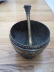 Coricidin Rx Mortar & Pestle 1525 150th Anniversary 1975