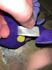 Zyrtec Purple Gorilla Plush 8.5 Inch Pharma Drug Rep 2000 Stuffed Animal Toy