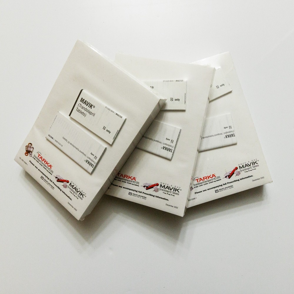 Mavik Tarka Set of 3 Pharmaceutical Drug Rep Advertising Notepad 6×4