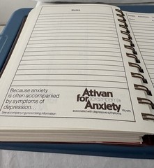 VTG 1985 ATIVAN SPIRAL DOCTOR’S DIARY, NOTEBOOK, PHARMA DRUG REP LOGO NEW NOS