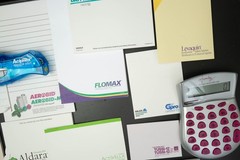 Vtg Drug Rep Pharmaceutical Partial Sticky Notes Stapler Calculator Pharma Lot