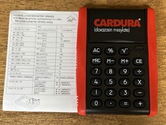 Cardura Pharma Drug Rep Doctor Giveaway Plastic Desktop Calculator – NOT WORKING