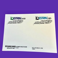 Drug Rep Pharmaceutical Merchandising LoEstrin Sticky Post It Note Pads 3