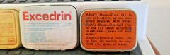 Vintage Pharmacy-Medicine Advertising ASPIRIN tins 13 pcs