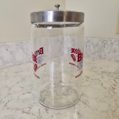 Pharmaceutical Advertising Glass Apothecary Jar Drug Rep Brontex Codeine Sched 3