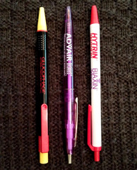 Pharmaceutical Drug Rep Promo Pens: Lot of 3 Working Promotional Pens