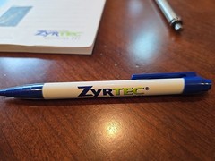 ZYRTEC Pharmaceutical Medical Lot – 2x Pens + Notebook Vintage Metal Pen Writes