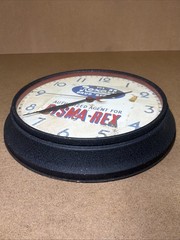 VTG Rexall Drug Store Authorized Agent For BISMA-REX 14” Crystal Clock READ!