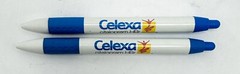 X2 CELEXA METAL Drug Rep Advertising Pen Pharmaceuticals Collectable Rx Pharma