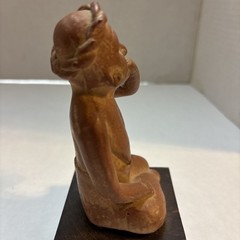 Vtg Portrait Of Anxiety/Depression Etrafon Promo Clay Figurine Mexico ca 800 AD